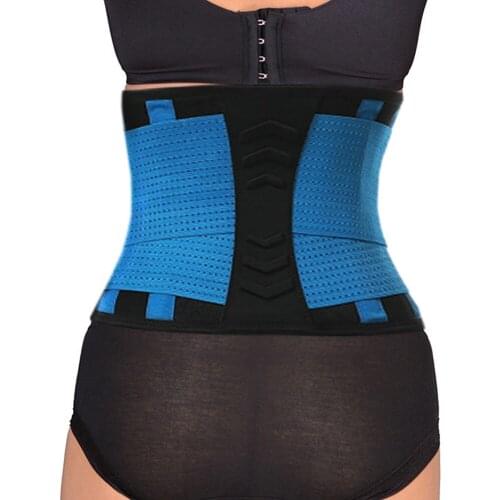Adjustable Double Pull Breathable Waist Bodybuilding Slimming Belt Orthopedic Posture Corrector Brace Lower Back Support Belt