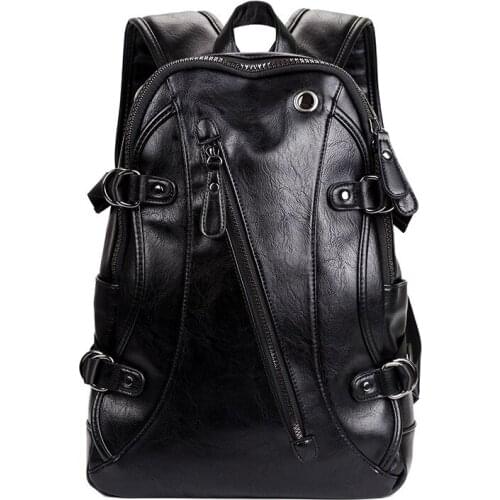 Luxury Brand Designer Backpack Men Laptop Bags Fashion PU Leather Men Backpacks with USB Interface Large Travel Backpack Male