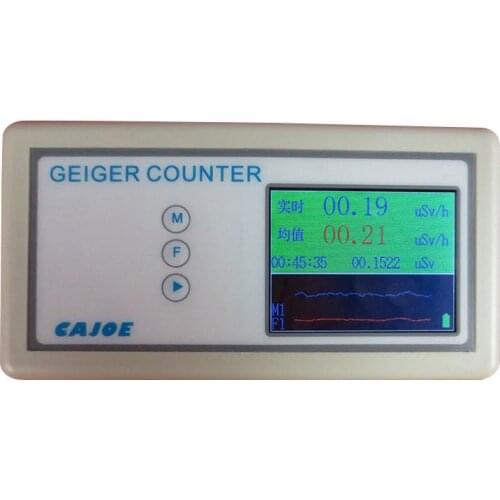 GMV2S Handle Geiger Counter Color LCD Display Nuclear Radiation Detector γ β X Ray with Tube Radiation Dosimeter