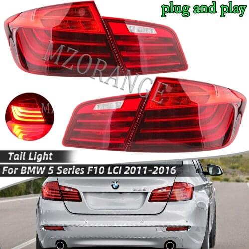 MZORANGE LED Rear Tail Light For BMW F10 F18 2011-2017 Reverse Dynamic Turn Signal Running Brake Parking Lamp Car Assemly