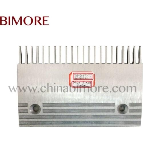 5130669D10 5130669H01 Escalator Elevator Parts Escalator Comb Plate Length 197.4mm Width 127.2mm Install Size 140mm 22T Center