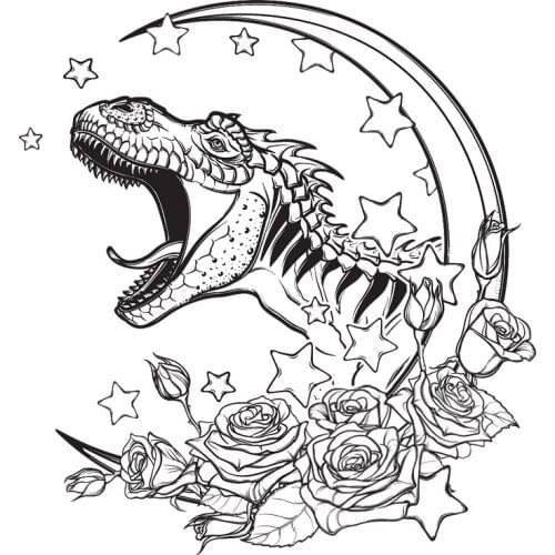 ZhuoAng Dinosaur Moon Clear Stamps For DIY Scrapbooking/Card Making Decorative Silicon Stamp Crafts