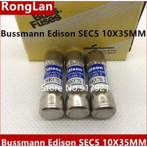 [ZOB] Bussmann Edison SEC5 from the United States imported 10X35 600V FUSE insurance tube --10PCS/LOT