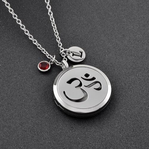 1pcs DIY Moola Aromatherapy Lockets Jewellery Aum Om Magnetic Lockets Essential Oil Diffuser Necklace Perfume Lockets Free Pads