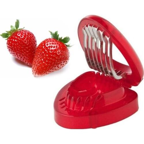 1Pcs New Useful Convenient Strawberry Fruit Slicer Sandwitches Splits Kitchen Tool Chopper Utensil Fruit Vegetable Tools