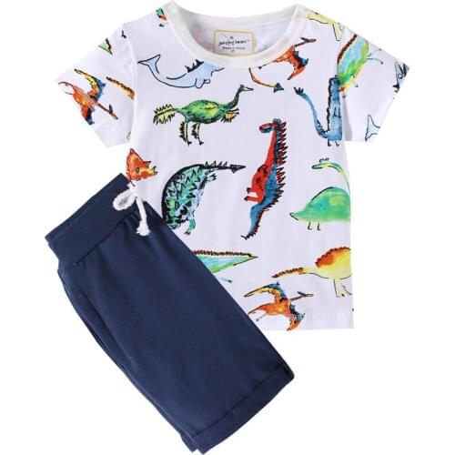 100% Cotton Baby Boys Clothes Sets Brand Summer Children Suits Kids Short Sleeve Tee Shorts Pants Outfit Infant Boys Sports Sets