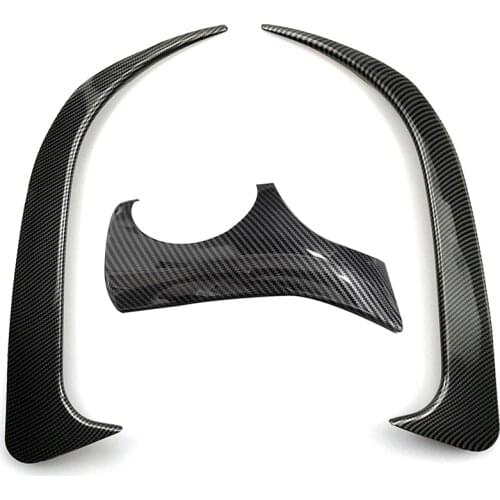 3 Pcs Car Accessories: 2 Pcs Look Rear Bumper Spoiler Air Vent Cover & 1 Pcs Dashboard Driver Side Decoration Cover