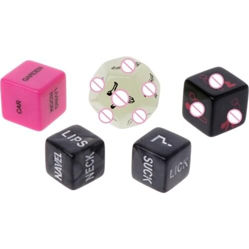 5pcs Sex Dice Fun Adult Erotic Love Sexy Posture Couple Lovers Humour Game Toy Novelty Party Gift Couples Acrylic Erotic Toys