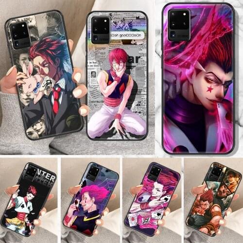 Hisoka Hunter Anime Phone case For Samsung Galaxy Note 4 8 9 10 20 S8 S9 S10 S10E S20 Plus UITRA Ultra black soft back painting