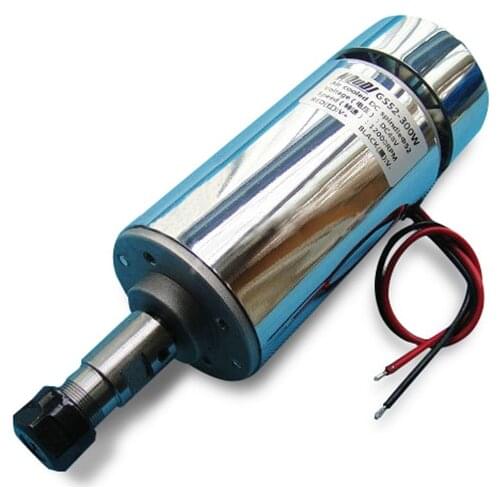 DC Spindle Motor 200w/300w/400w/500w Engraving Machine Spindle Air-cooling cnc Spindle DC Motor CNC Engraving Machine ER11 3.175