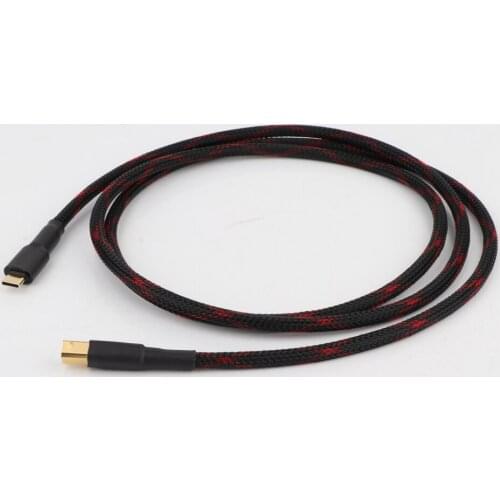 Hifi USB Type C Cable Hi-END USB B To C Audio Data Cable For DAC Mobile Tablet