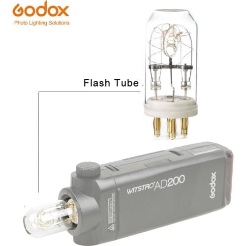 Godox AD200 Pocket Flash exclusive AD-FT200 Bare Flash Tube 200W Bulb Pax Power for Godox H200J Flash Head