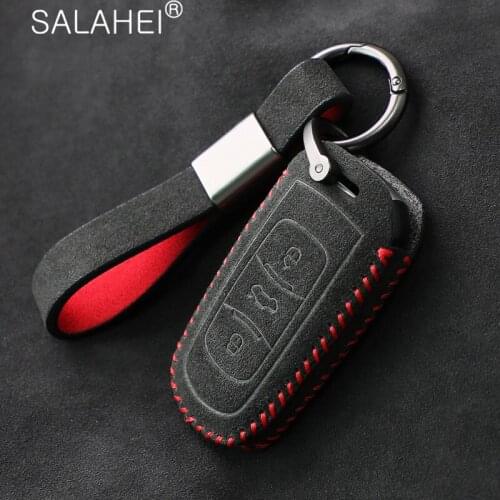 Leather Car Key Cover Case For Geely Azkarra FY11 Atlas Boyue NL3 EX7 Emgrand EC7 GX7 EC715-RV EC718 SUV GT GE SC6 Borui Coolray