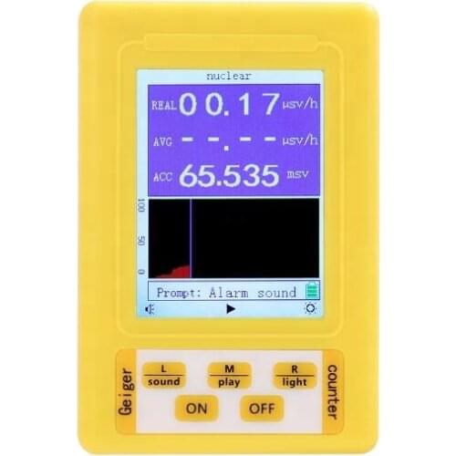 MREAY BR-9C Full-Function 2 in 1 Digital Electromagnetic Radiation EMF Meter and Nuclear Detector Geiger Counter