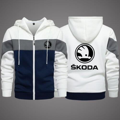 2021 New Skoda Mens Clothing Outdoor Sweatshirt Casual Male Jackets Fleece Warm Hoodies High Quality SportWear Harajuku Outwear