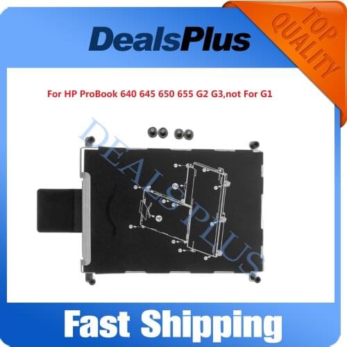 New HDD Hard Disk Drive Caddy Bracket + Screws For HP ProBook 640 645 650 655 G2 G3,not G1