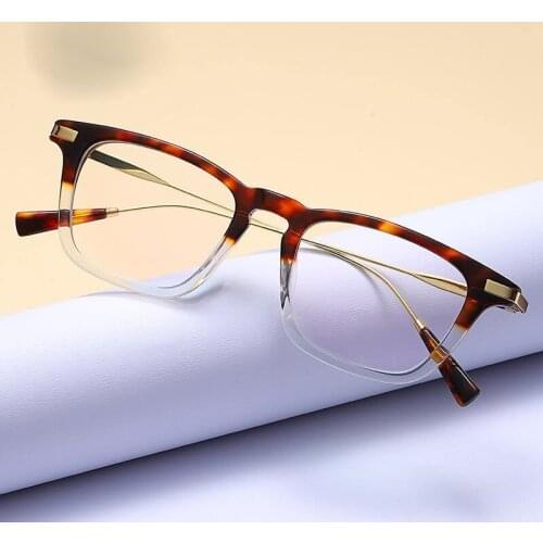 High-density plate glasses new factory direct full-frame flat mirror universal myopia frame glasses women prescription glasses