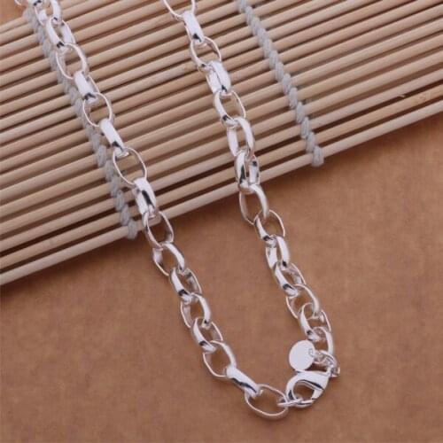Wholesale Silver Plated Charms Necklace,free Shipping Fashion Stamped Fashion Jewelry Pendant AN624/aiyajafa