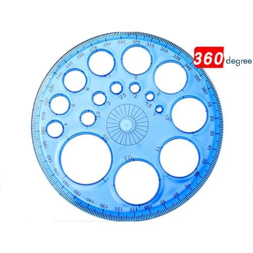 360 Degree Plastic Protractors for Angle Measurement 11.5cm Diameter Circle Drawing Template Circle Maker School Office Supply