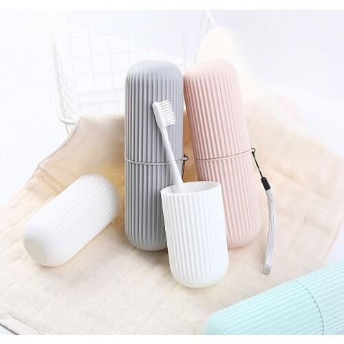 Portable Toothbrush Case Travel Camping Outdoor Toothrush Cap Cover Protect Storage Cute Box Safety Health Bathroom Storage