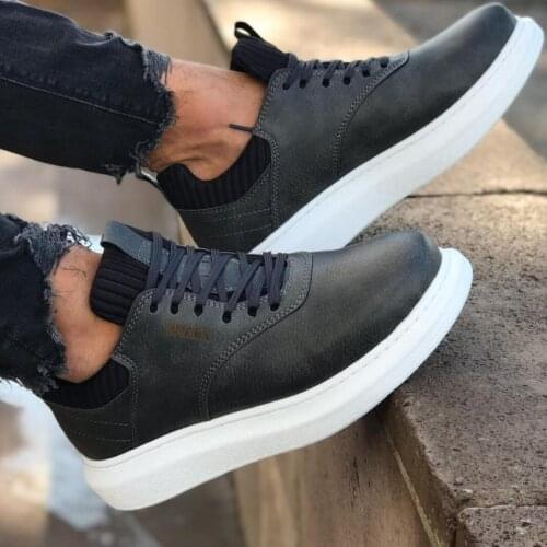 Knack Daily Shoes 055 Smoked Male Seasonal Comfortable Orthotic Insole Sneaker Spring and Summer Fashion Sport Lace-Up Style