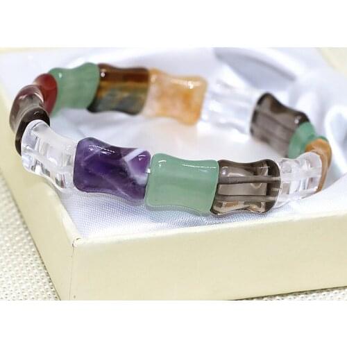Natural multicolor chalcedony jades stone tiger eyes stone beads bracelet 12*15mm high grade jewelry 7.5inch B1691