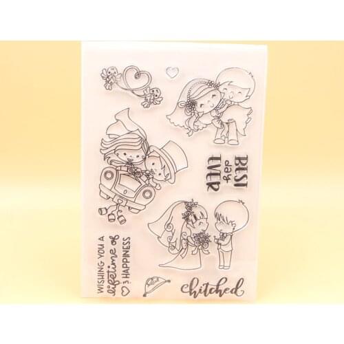 KLJUYP Wedding Transparent Clear Silicone Stamp/Seal for DIY scrapbooking/photo album Decorative clear stamp sheets