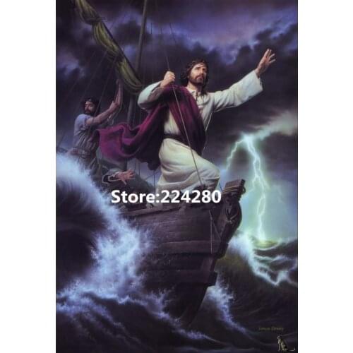 Needlework, Cross stitch,14CT Unprinted deck Jesus people Christianity Embroidery kits Cross-Stitching,Art DIY Handmade decor