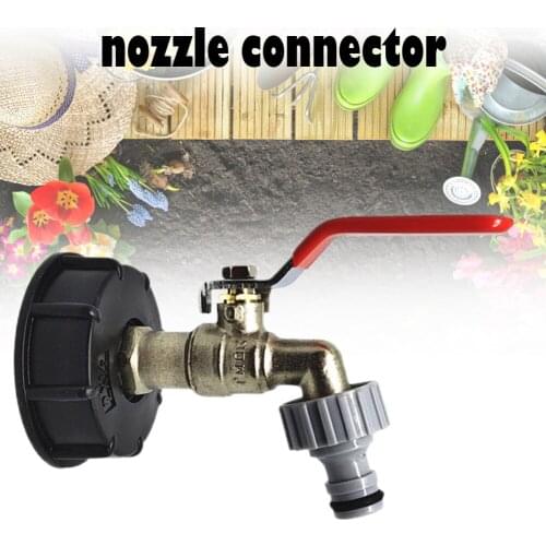 Garden IBC Tote Tank Food Grade Drain Adapter 1/2" Garden Hose Faucet Water Tank Hose Connector Replacement Garden Supplies #5O