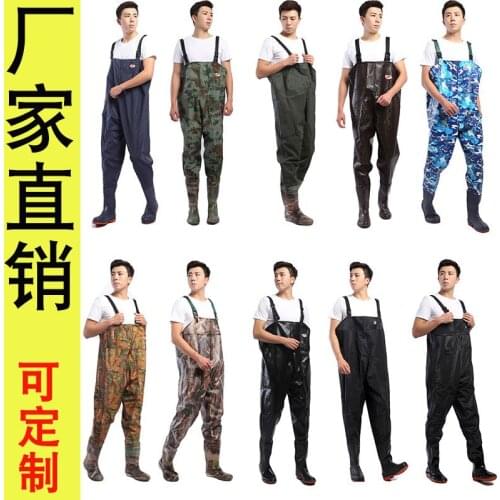 Wader One-Piece Waders Waterproof Clothes One-Piece Water "Rain-Proof Pants Leather Fork Fishing Fishing Fishing Pants