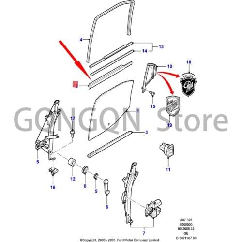 CAR rear door glass bead, outer right For dMo nd eoM etr ost ar, rear door glass inner bead, door outer molding, door outer seal