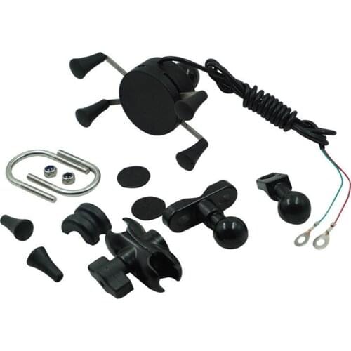 1Set Universal Motorcycle mobile phone Holder Mounting Bracket 360 degrees Rotation Adjustable For Dirt Bike ATV Scooter Moped