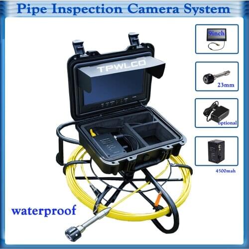 23mm 20m 9'' Waterproof Industrial Endoscope Underwater Video System Pipe Wall Drain Inspection Sewer Camera DVR
