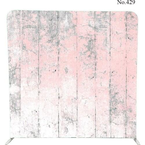 No.429 Painted pink wood background pillow case backdrop with stand for photobooth
