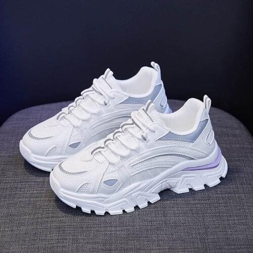 Womens Sports Shoes Hot Sale Womens Shoes Breathable Thick-soled Sports Shoes Fashion Casual Shoes Womens Shoes Sneakers