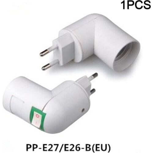 1pc Adjustable E27 Lamp Bulb Bases Socket Holder 360 Degrees Bulb Adapter Plug EU US Plug 100-230V