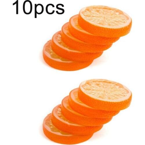 10pcs Fake Lemon Slice Foam Artificial Fruit Simulation Lifelike Home Kit Decor