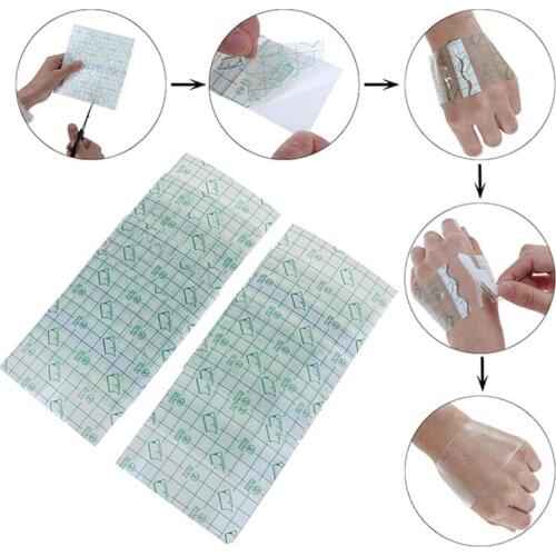 10Pcs Waterproof Wounds 13*15cm/13*13cm/10*13cm Transparent Adhesive Wound Dressing Plaster Stretch