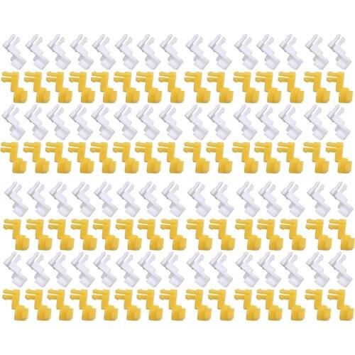 100 Pcs Car Front Door Handle Lock Nylon 5mm Rod End Clips Fit for Toyota Lexus 8.5mm Hole 69293-12060 69293-12050