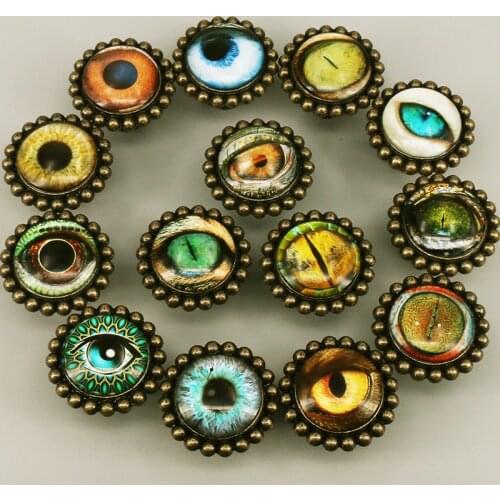 1x Unique Romantic Glass Cap Knobs Eye Pattern Cupboard Door Knobs KItchen Cabinet Drawer Dresser Pulls
