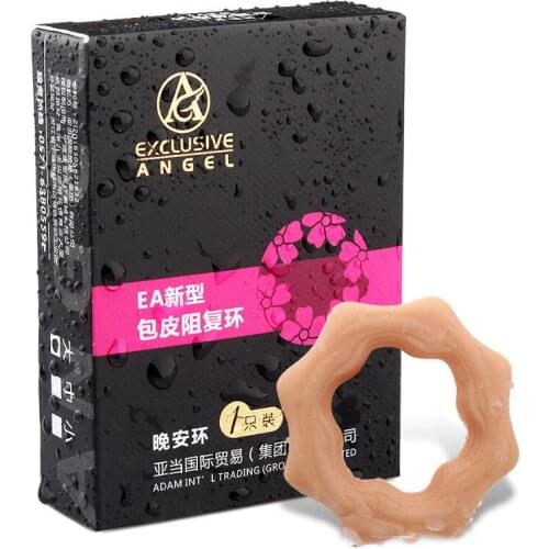 2 Pcs Foreskin Resistance Penis Rings Lock Ring for Morning Evening Adult Sex Toy -35