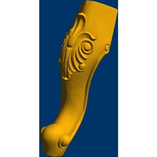 3D model relief STL format CNC concubine chair legs Furniture Leg 116