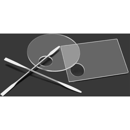 1 Pcs Acrylic Transparent Acrylic Makeup Palette Gel Watercolor Oil Painting Mixer Makeup Artist Special Nail Color Palette