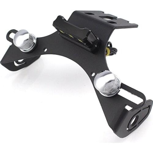 Aluminium Fender Eliminator Motocycle License Plate Holder Bracket with LED light For 2009-2017 Kawasaki Ninja ZX-6R 636