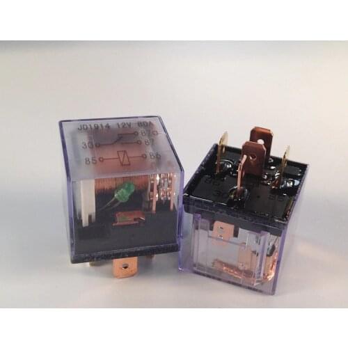 Automotive Relay 24V 5 Plug 80A Double Contact Waterproof Relay General Purpose Relay With Indicator Light