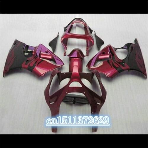 Bo fairing For KAWASAKI Ninja ZX 6R 2000 2002 ZX-6R 2000-2002 ZX 6R 00 01 02 motorcycle Fairing kits red black ZX6R