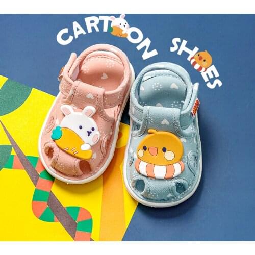 CheerfulMario Babys Bibi Sound Toddler Sandals Boys Cartoons Shoes Girls Shoes Kids Slippers