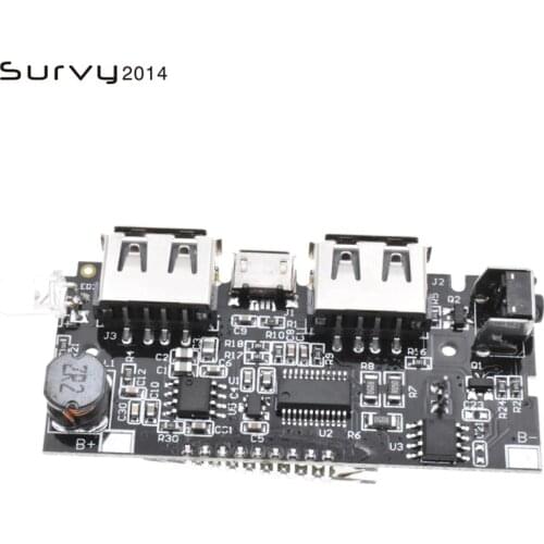 Dual USB 5V 1A 2.1A Mobile Power Bank 18650 Battery Charger PCB Power Module Accessories For Phone DIY LED LCD diy electronics