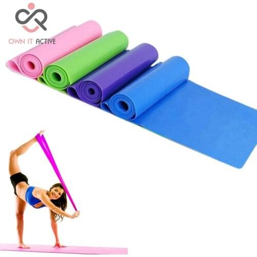 New Unisex stretchy resistance band straps fitness yoga gym pilates M037