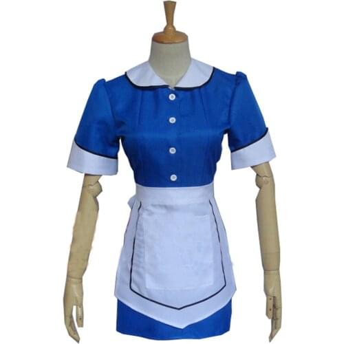 2017 Doctor Who 8 The Snowmen Clara Oswald Cosplay Costume Waitress Dress
